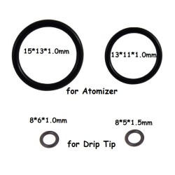 Ανταλλακτικά λαστιχάκια O-Ring για Drip-Tip και ατμοποιητών